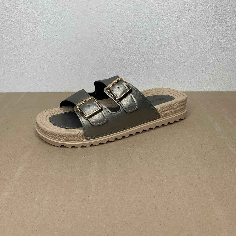 Chinelo Fivelas Cinza